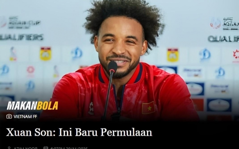 Xuân Son bất ngờ gây sốt trên mặt báo thể thao Malaysia