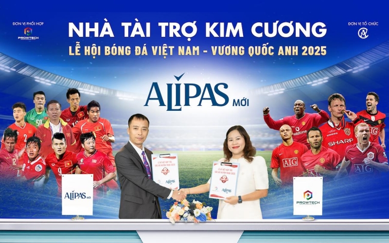 Alipas cùng huyền thoại Manchester Reds tỏa sáng “bản lĩnh phái mạnh” tại Việt Nam