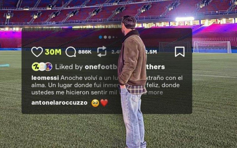Chuyến thăm Nou Camp của Messi xác lập kỷ lục trong năm 2025