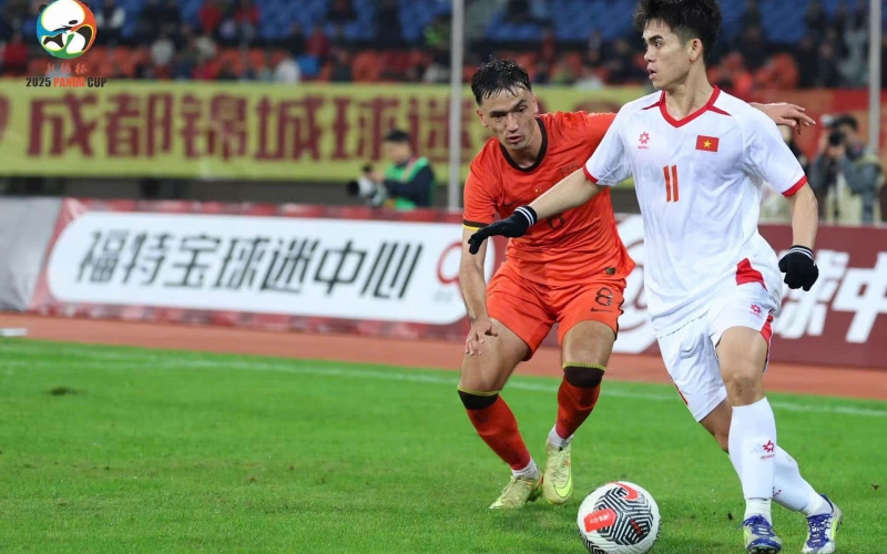 U22 Việt Nam thắng nghẹt thở Trung Quốc ở trận ra quân Panda Cup