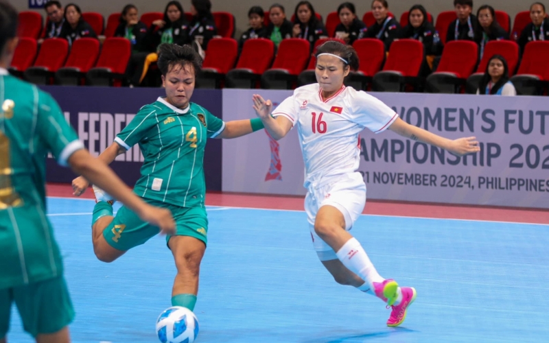 Trực tiếp futsal nữ Việt Nam vs Indonesia, 16h30 hôm nay 18/12