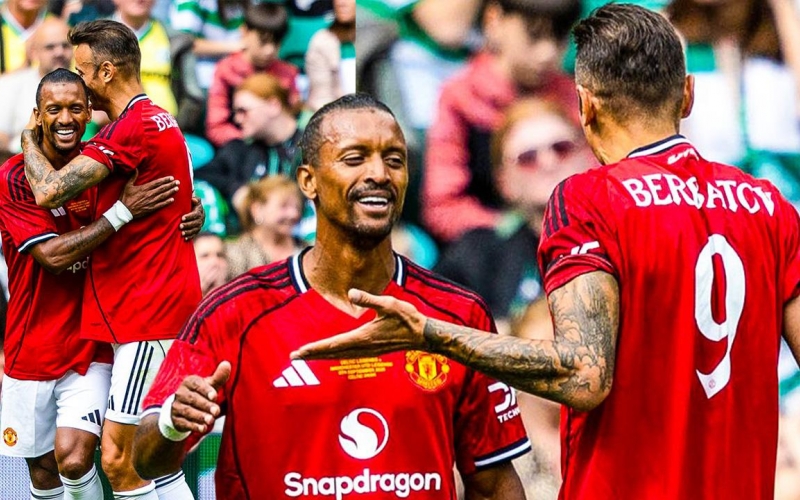Berbatov lập công, Man United vẫn thua Celtic trong trận đấu của các huyền thoại