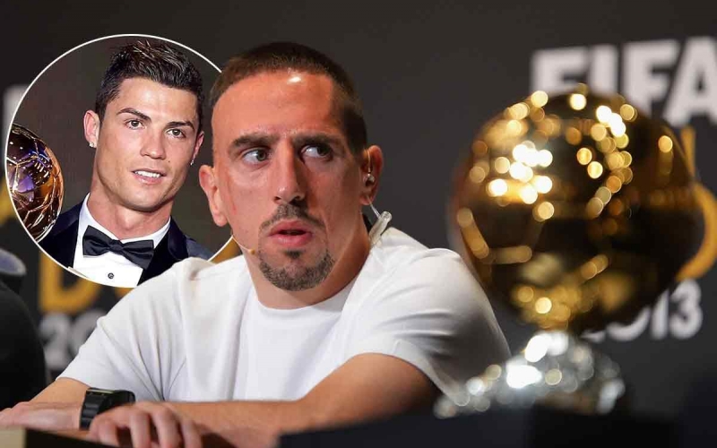 Ribery: 'Tôi nghĩ mình giành Quả bóng vàng, Ronaldo không có danh hiệu nào'