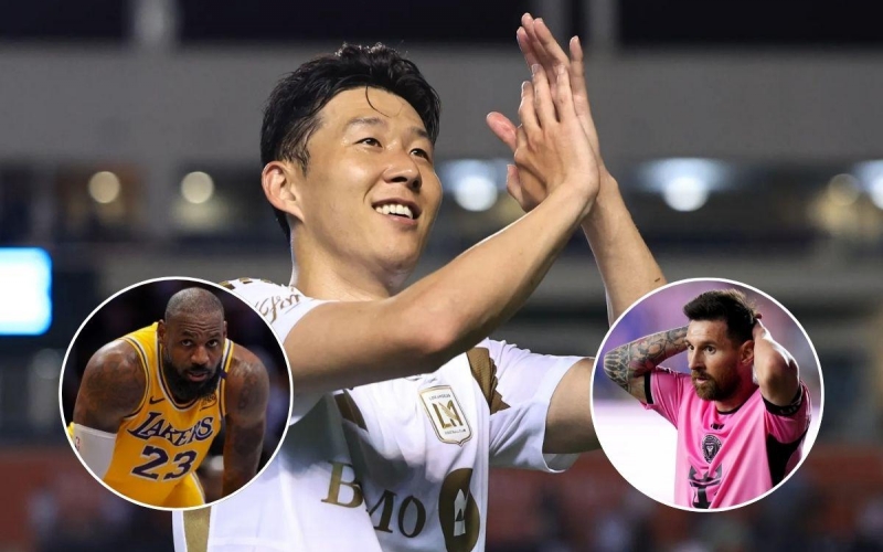 Son Heung-min tạo cơn sốt ở Mỹ, vượt Messi và LeBron James