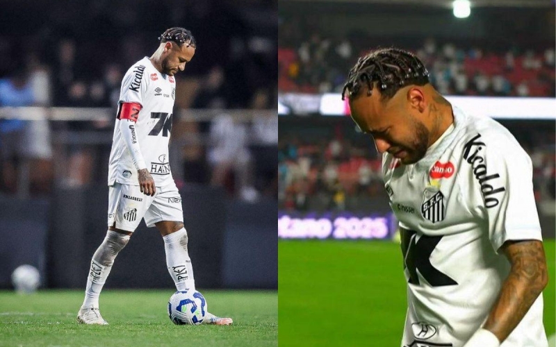Neymar bật khóc sau thất bại nặng nề nhất sự nghiệp