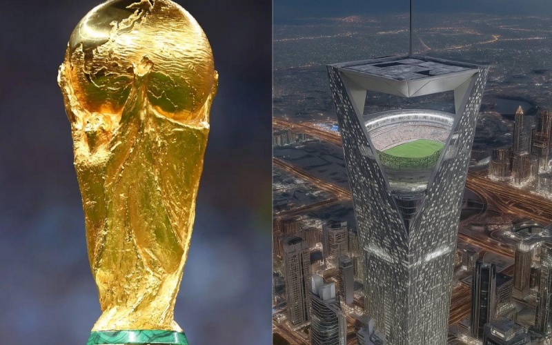 Ả Rập Xê Út trình làng ý tưởng sân World Cup 'trên trời'