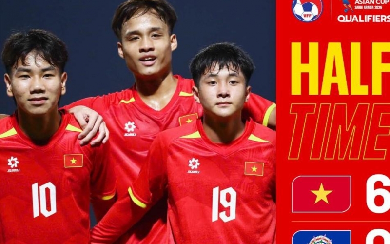 Trực tiếp U17 Việt Nam 9-0 U17 Bắc Mariana: Tưng bừng