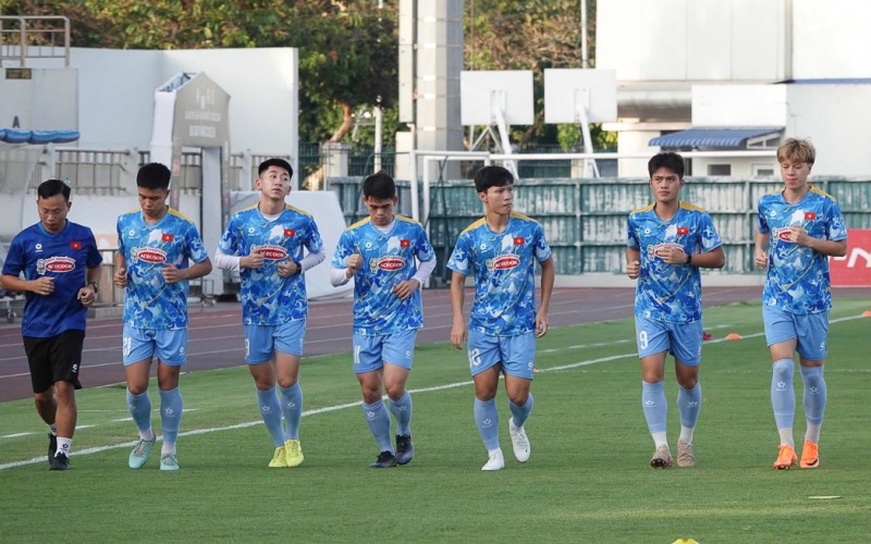 U22 Việt Nam vắng 3 cầu thủ ở buổi tập đầu tiên