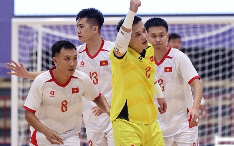 Thắng nghẹt thở Indonesia, ĐT futsal Việt Nam trở lại đường đua vô địch SEA Games 33