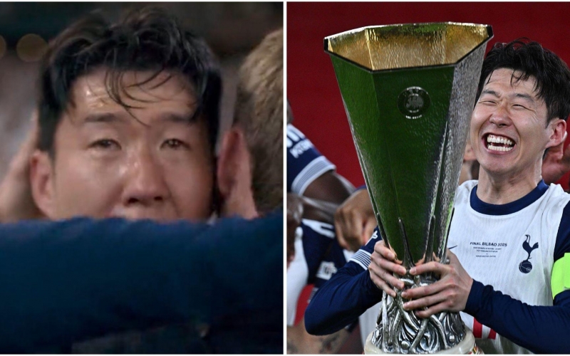 Son Heung-min khóc nức nở trong ngày vô địch Europa League