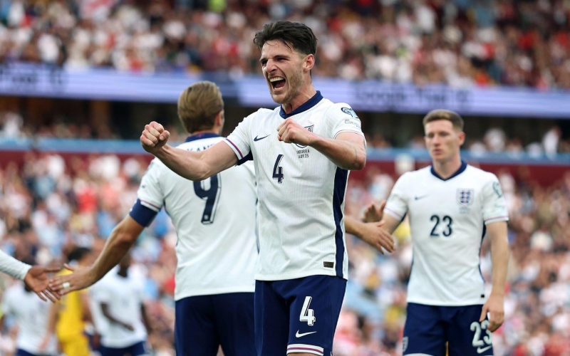 Declan Rice lập công, Anh thắng dễ Andorra