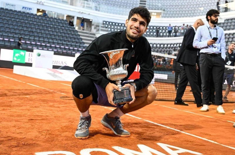 Vô địch Rome Masters 2025, Alcaraz trở lại ngôi số 2 thế giới