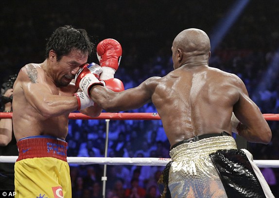VIDEO boxing: Mayweather và Pacquiao (Hiệp 10 và hiệp 11)