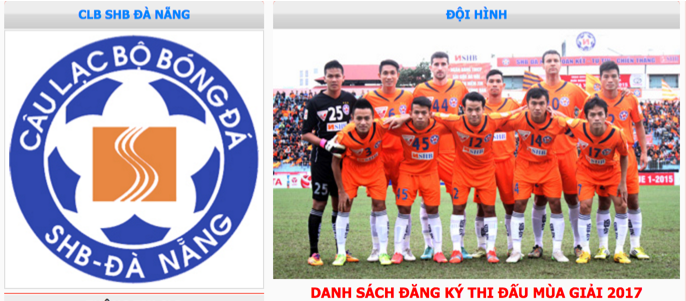 Danh sách cầu thủ, đội hình SHB Đà Nẵng mùa giải 2017