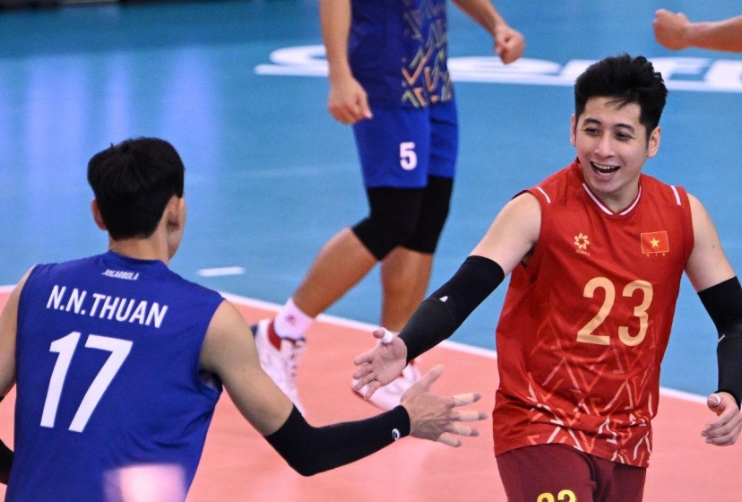 Bóng chuyền nam Việt Nam mở màn chặng 2 SEA V.League 2025 thuận lợi