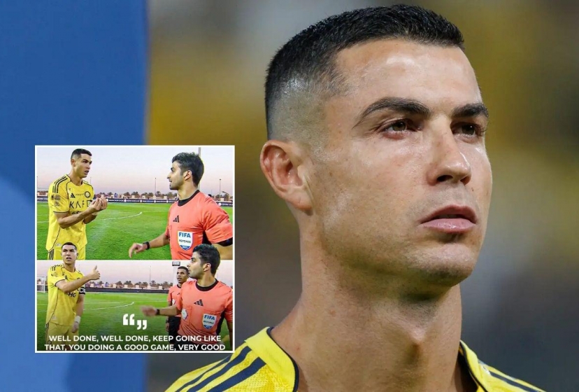 Không chỉ ghi bàn, Ronaldo phản ứng lạ gây chú ý với trọng tài