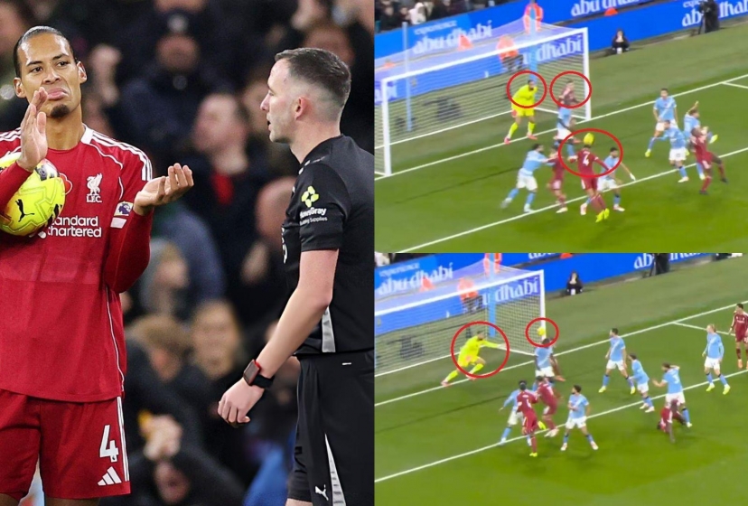 Bàn thắng của Van Dijk bị 'cướp trắng trợn' trước Man City?