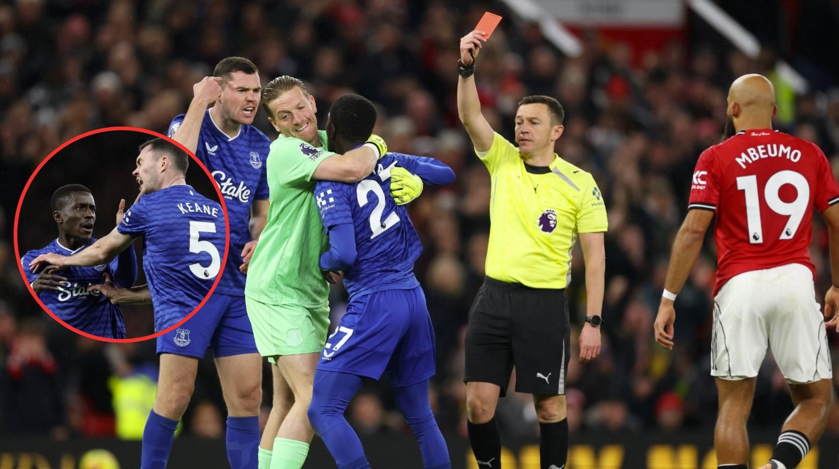 Sao Everton bị đuổi khỏi sân trận MU vì... đánh đồng đội