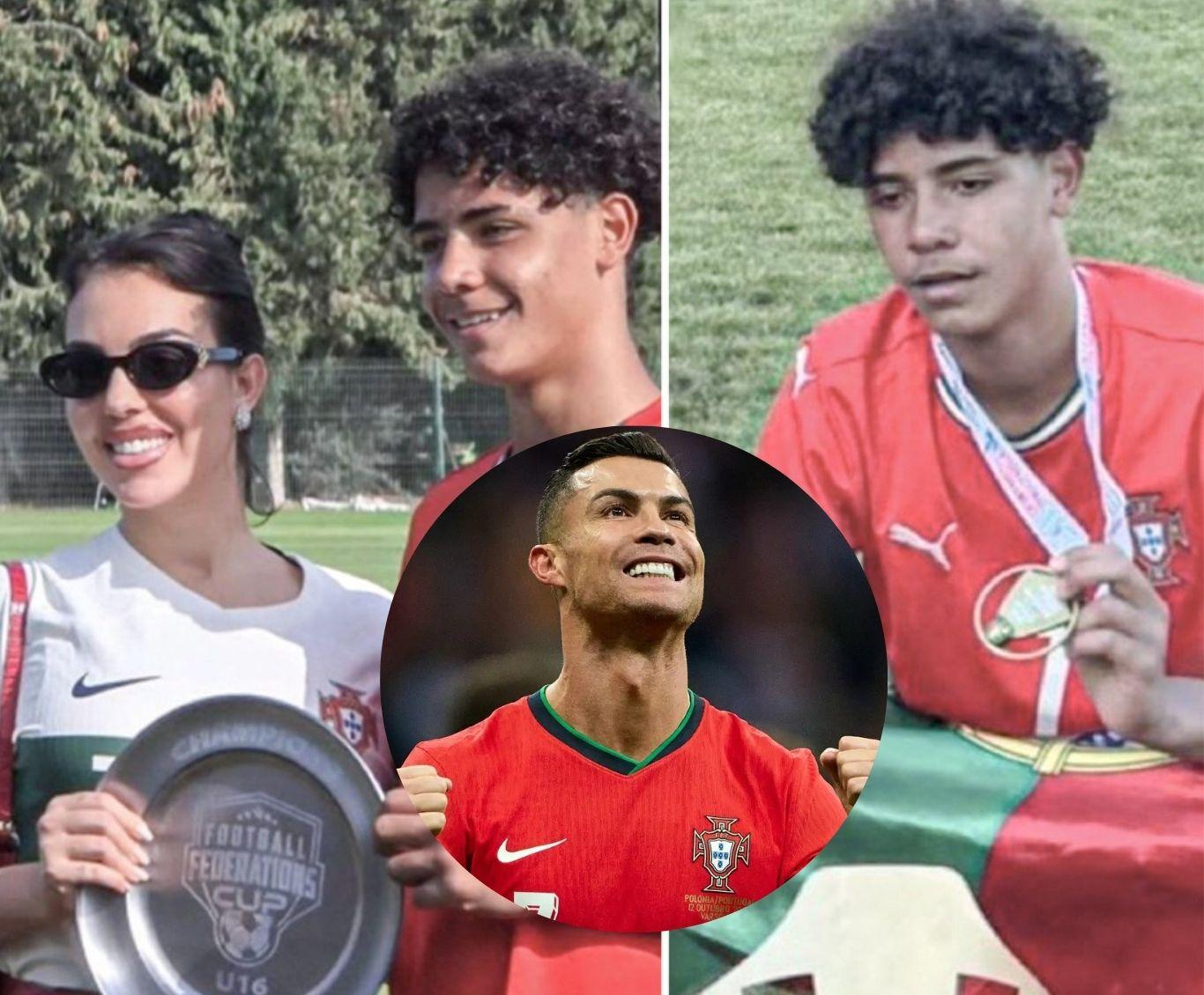 CHÍNH THỨC: Con trai Ronaldo lập cú đúp danh hiệu tại Bồ Đào Nha