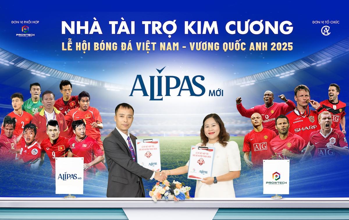 Alipas cùng huyền thoại Manchester Reds tỏa sáng “bản lĩnh phái mạnh” tại Việt Nam