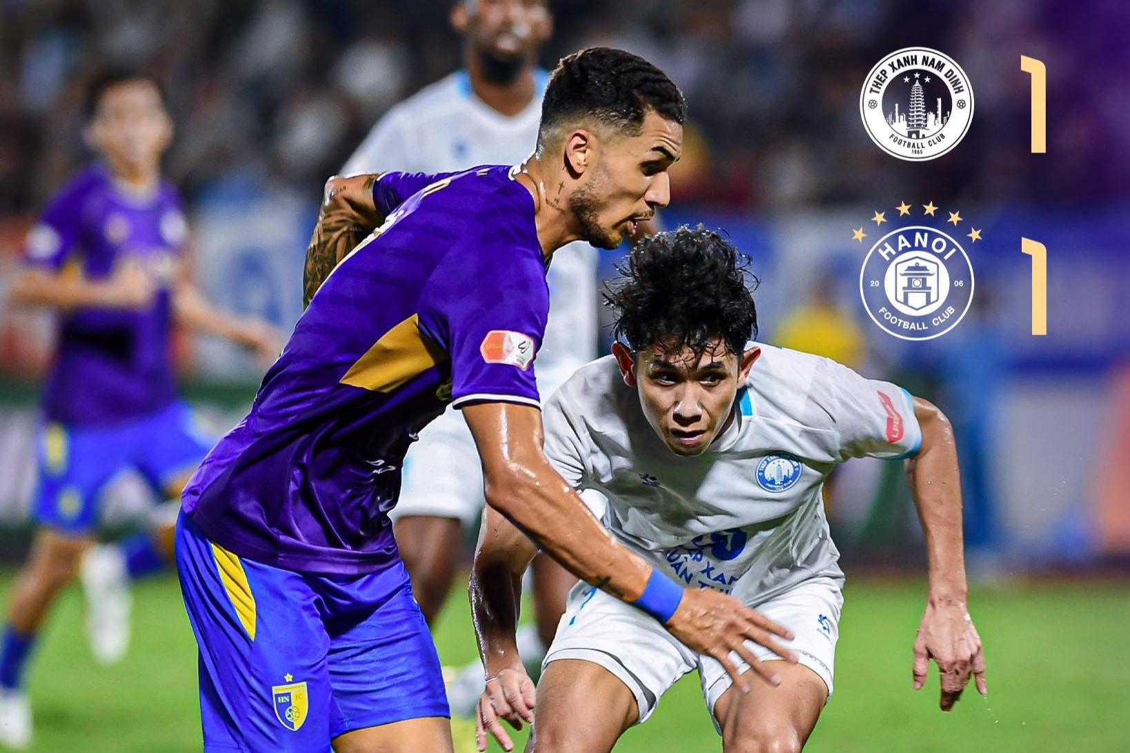 Hoàng Hên mờ nhạt, Hà Nội phải chia điểm trước Nam Định