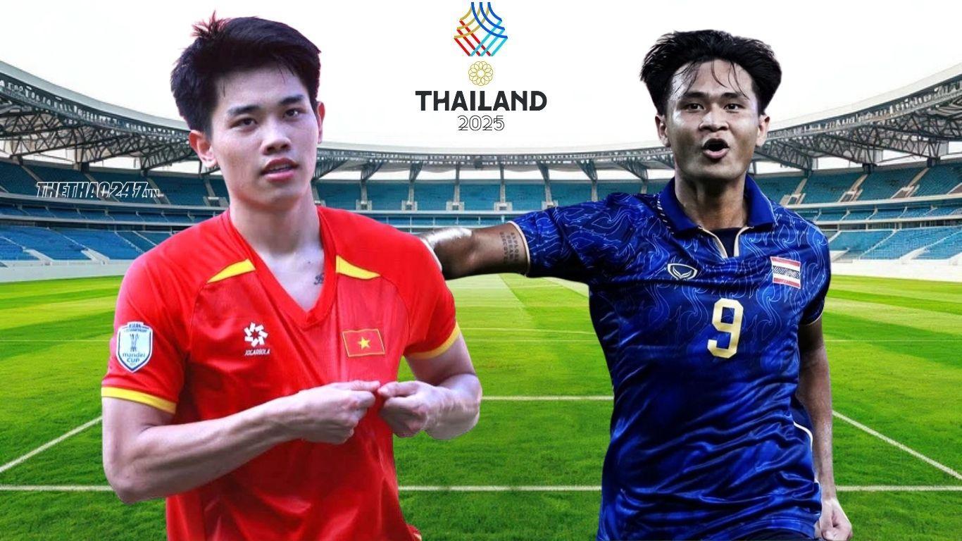 Trực tiếp U22 Việt Nam vs U22 Thái Lan: Không khí cực nóng!
