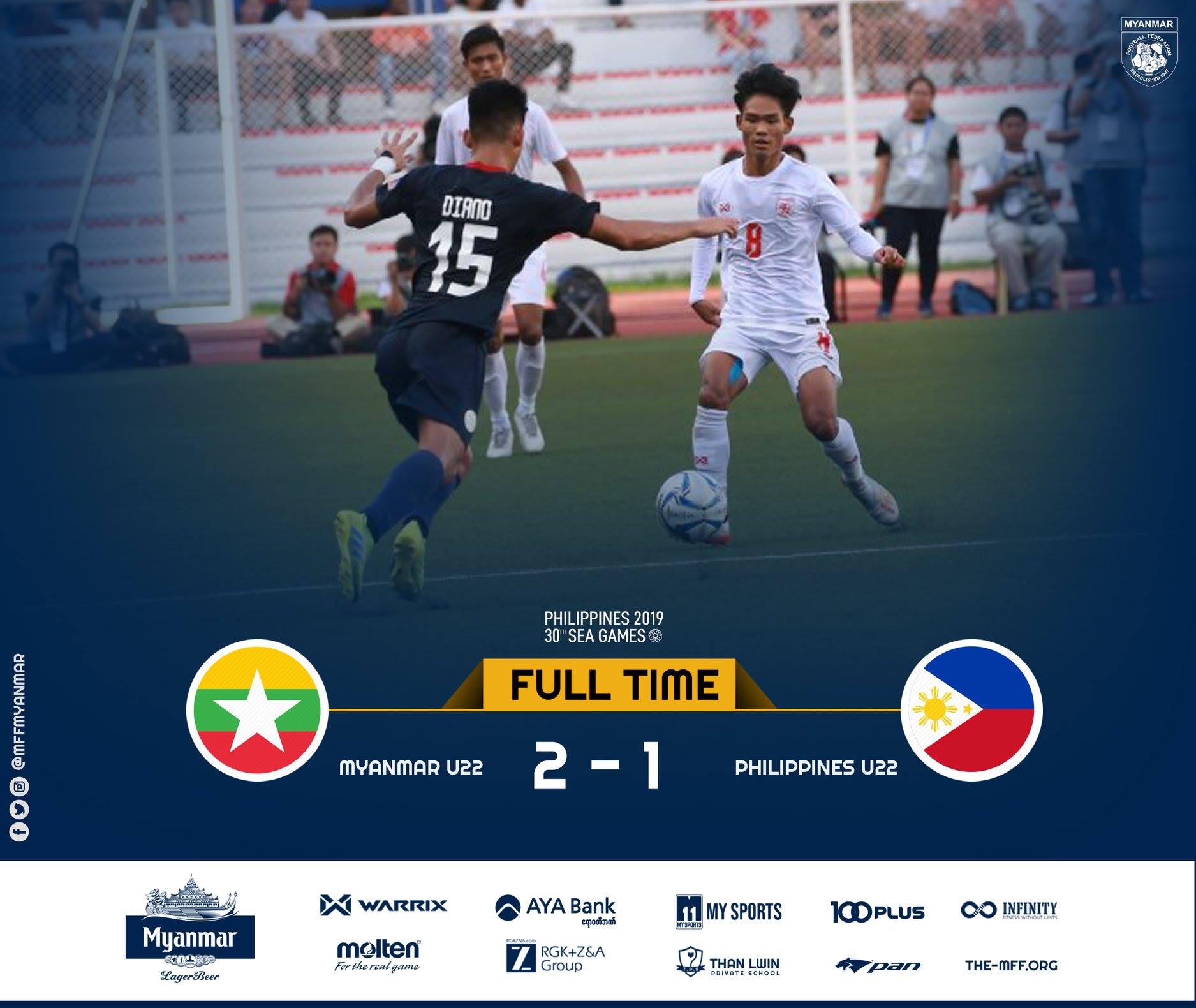 u22 myanmar u22 philippines sea games 30