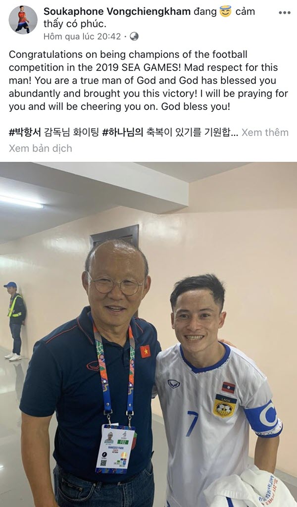 Soukaphone Vongchiengkham park hang seo u22 lao u22 vietnam
