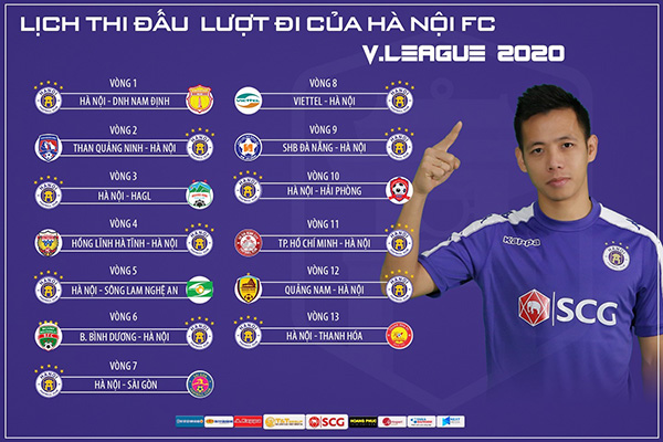 lich thi dau luot di v-league 2020 ha noi fc