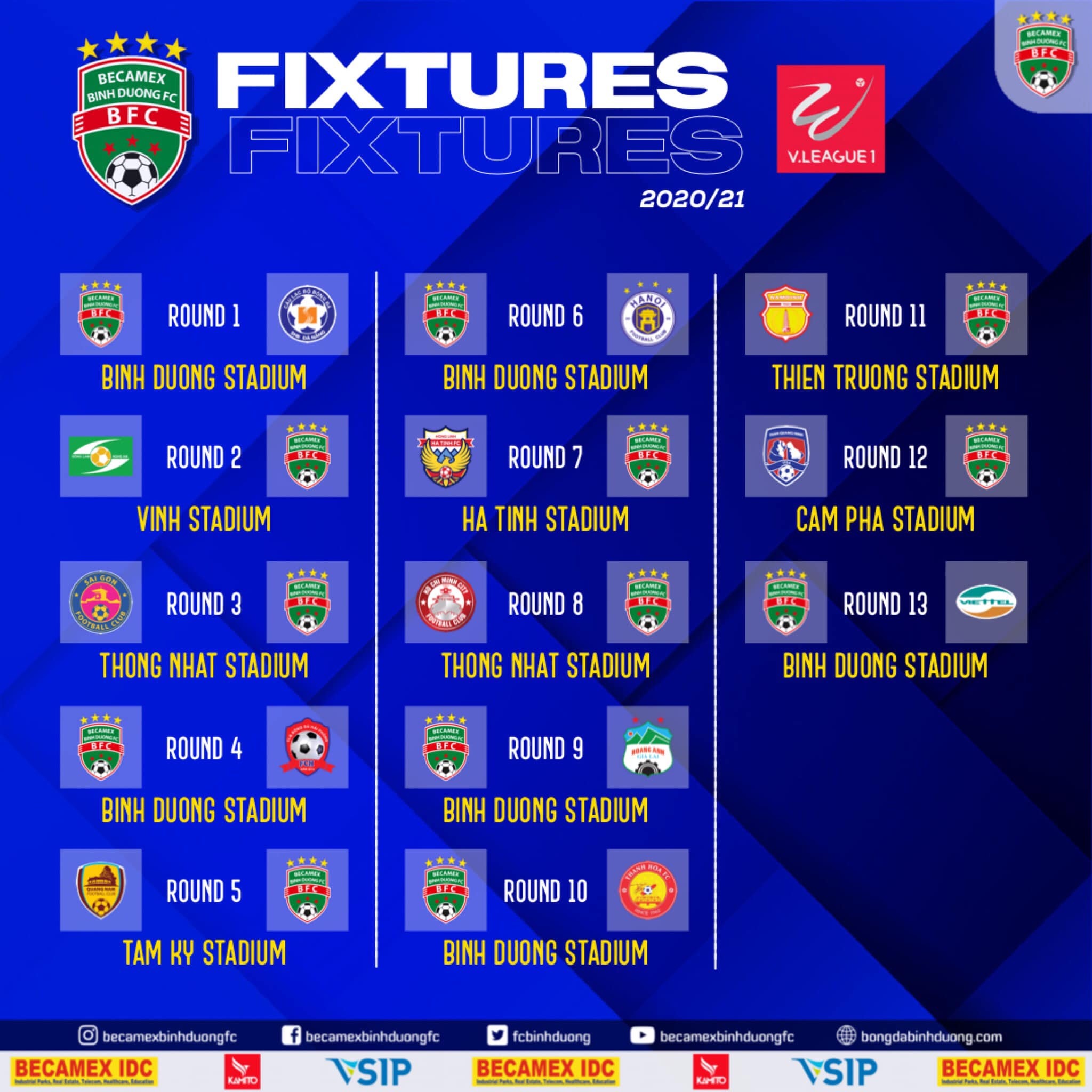 ltd lượt đi v-league 2020 becamex binh duong 
