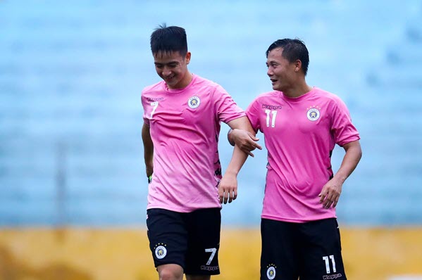 ha noi fc da tap 15/2 quang hai