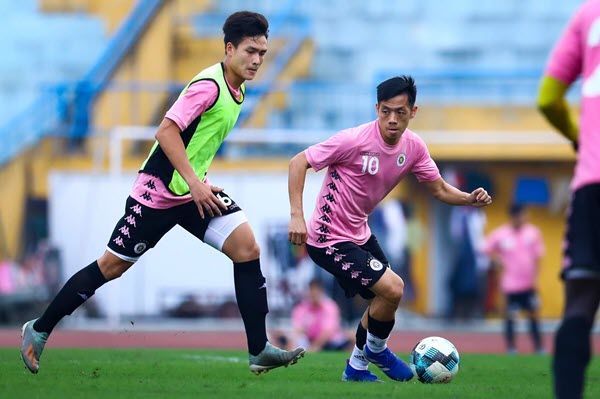 ha noi fc da tap 15/2 quang hai