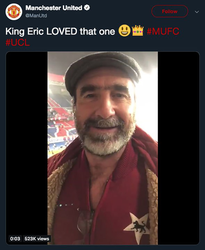 vòng 1/8 Champions League, cúp c1, psg vs mu, kết quả psg vs mu, psg, mu, eric cantona, cantona