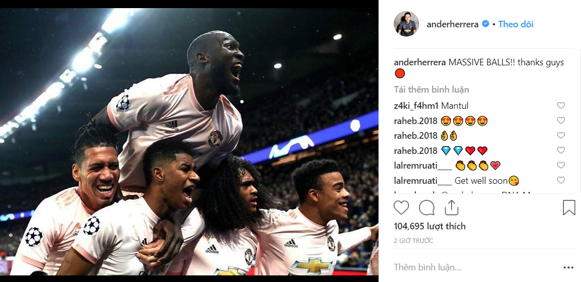 vòng 1/8 Champions League, cúp c1, psg vs mu, kết quả psg vs mu, psg, mu, mata, lingard, sanchez, herrera
