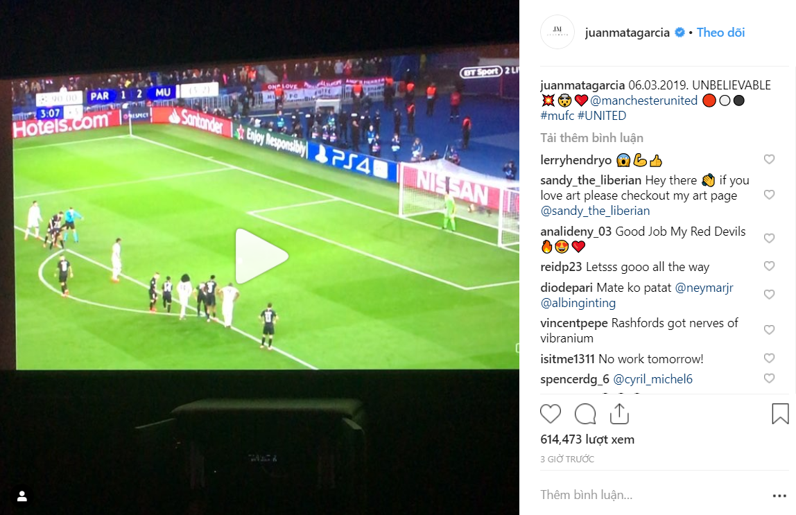 vòng 1/8 Champions League, cúp c1, psg vs mu, kết quả psg vs mu, psg, mu, mata, lingard, sanchez, herrera