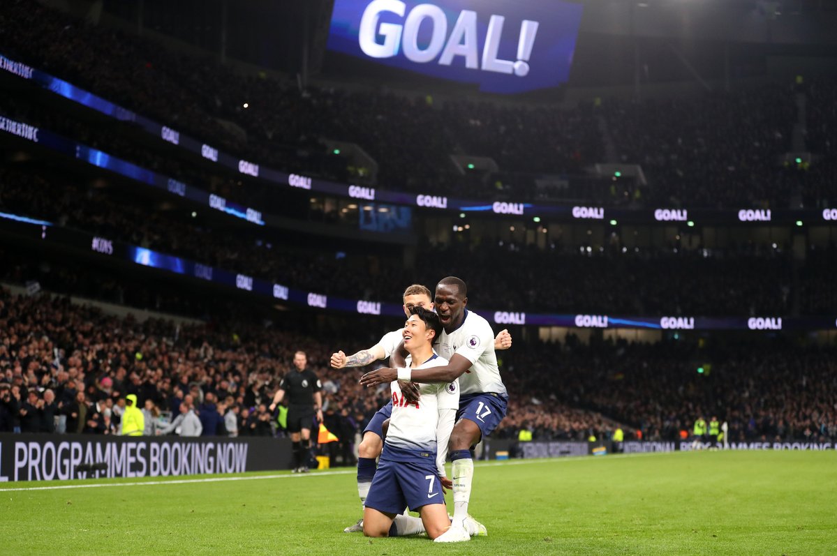kết quả ngoại hạng anh, kết quả tottenham vs crystal palace, tottenham 2-0 crystal palace, tottenham, svđ mới, sân vận động mới, son heung-min