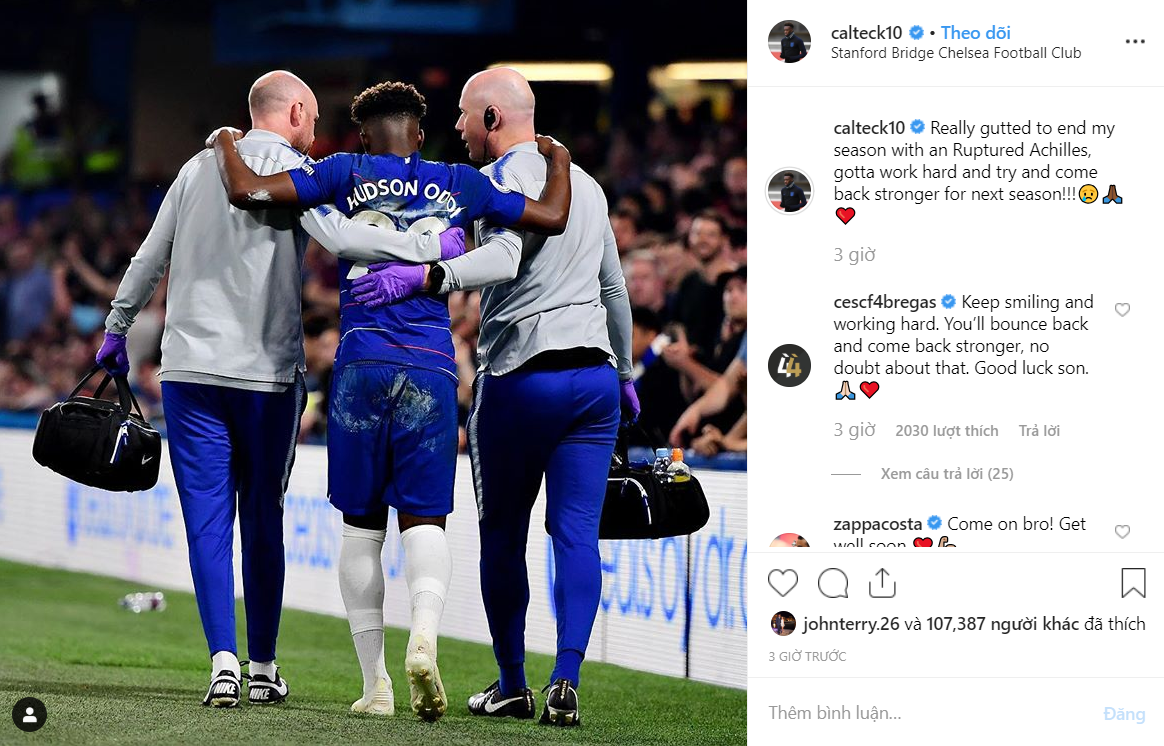 chelsea 2-2 burnley, vòng 35 ngoại hạng anh, ngoại hạng anh, hudson-odoi, hudson-odoi chấn thương, chelsea