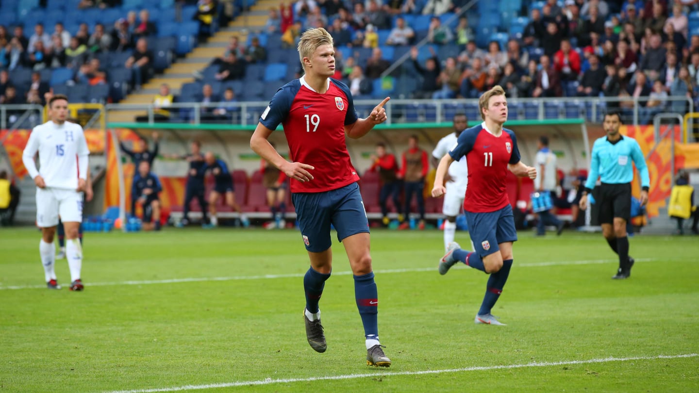 U20 World Cup, cầu thủ ghi 9 bàn, Erling Haland, U20 thế giới, Na Uy, Solskjaer, mục tiêu MU, MU