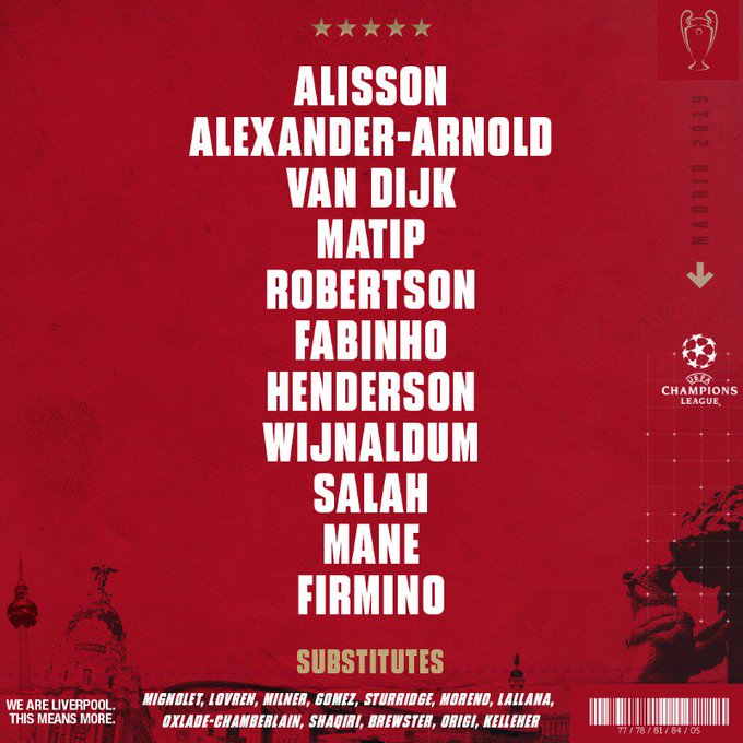 trực tiếp chung kết c1, trực tiếp Liverpool vs Tottenham, chung kết cúp c1 2019, chung kết champions league, Tottenham, Liverpool, Liverpool vs Tottenham, Tottenham vs Liverpool