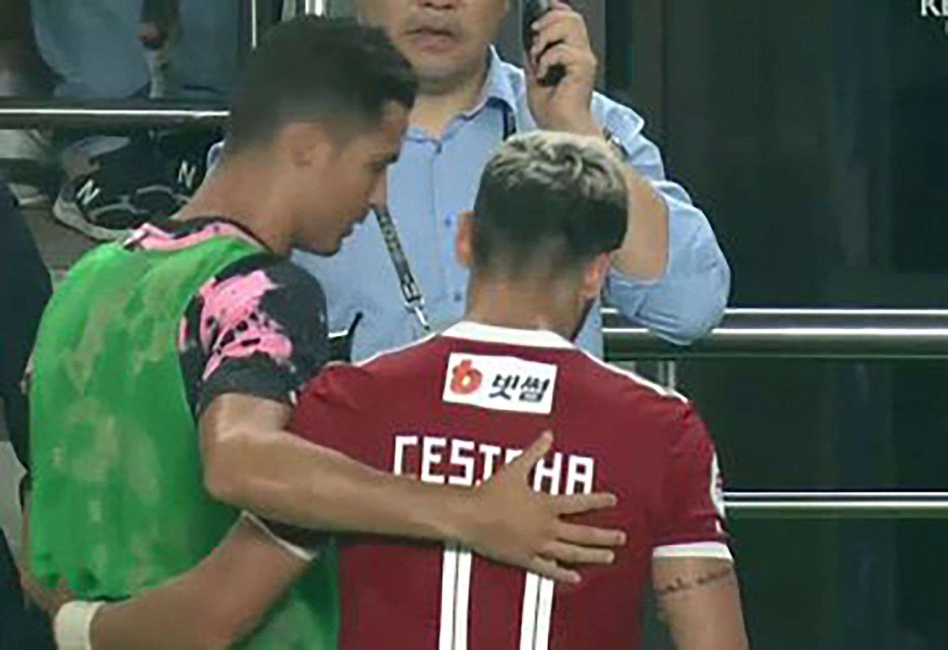 Ronaldo, ngôi sao K.League, Juventus, ăn mừng kiểu Ronaldo, bắt chước kiểu ăn mừng của Ronaldo, phản ứng của Ronaldo, CR7