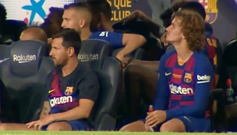 Griezmann, Messi, Barca, Messi từ chối bắt tay Griezmann, Barcelona, Barca gặp Arsenal