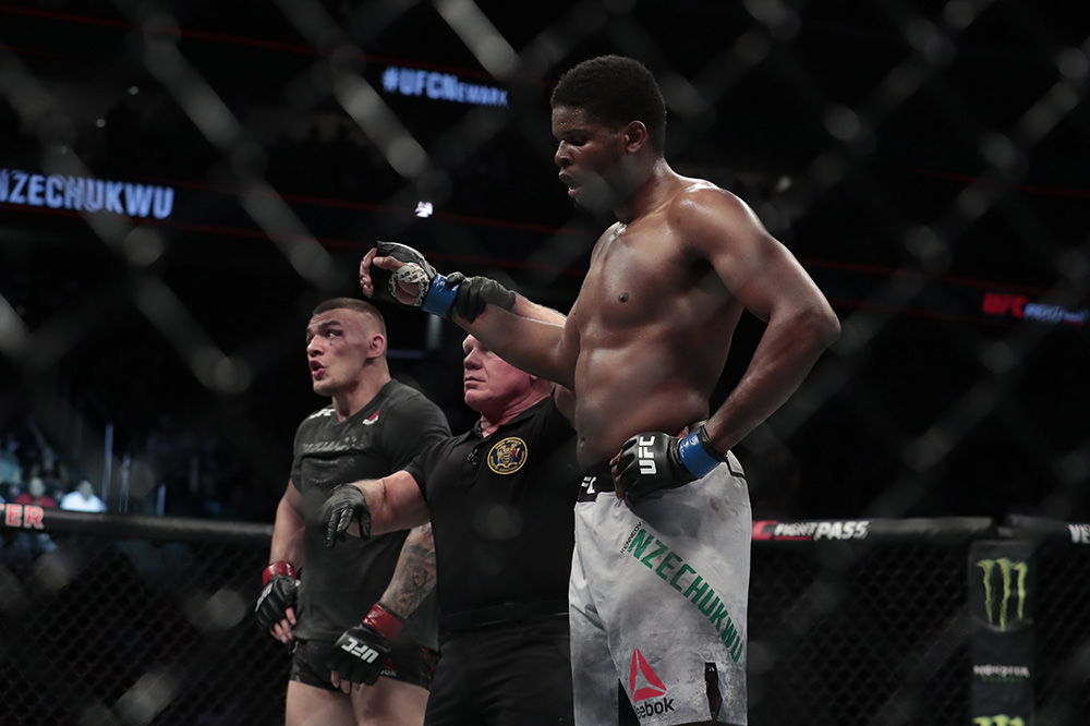 UFC, võ sĩ UFC, MMA, Võ sĩ UFC 3 lần bị đá vào chỗ hiểm, Nzechukwu, Darko Stosic, Nzechukwu vs Darko Stosic