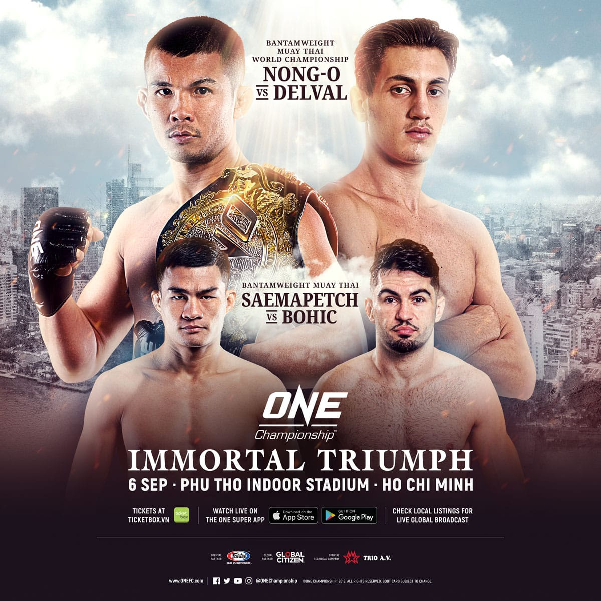 ONE Championship, giá vé ONE Championship, cách mua vé xem ONE Championship tại Việt Nam, ONE Việt Nam,