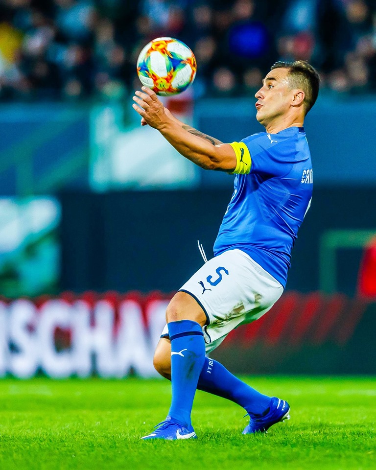 Huyền thoại Ý vs huyền thoại Đức, Huyền thoại Italia, Totti, huyền thoại Đức, Pirlo, giao hữu