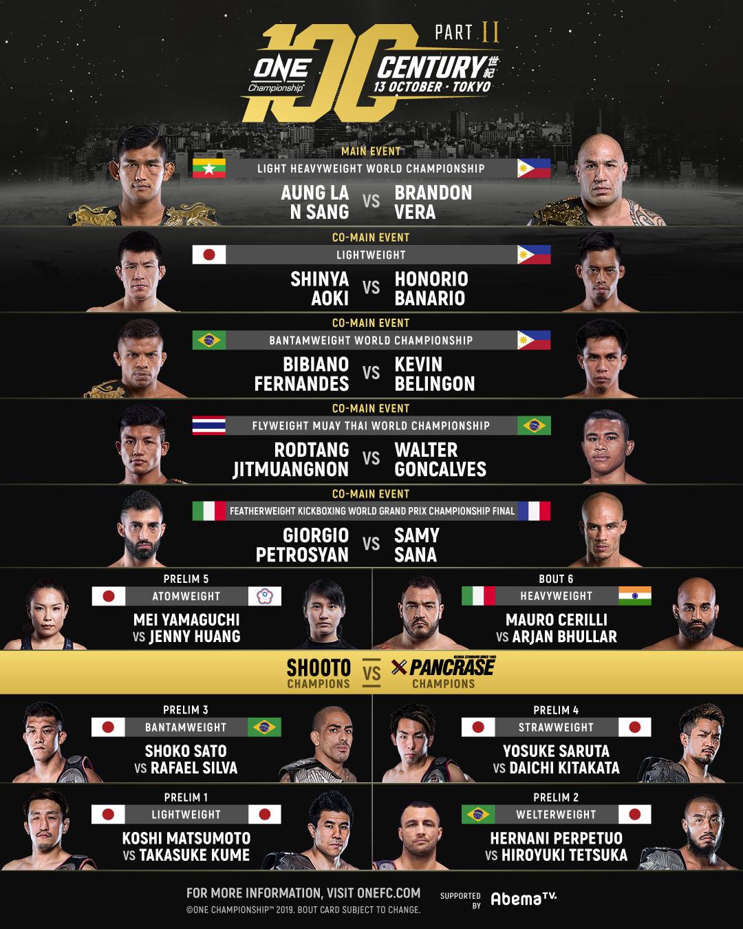Trực tiếp ONE Championship, ONE Championship, ONE: CENTURY, ONE Championship Nhật Bản, MMA, võ thuật, ONE, Nhật Bản