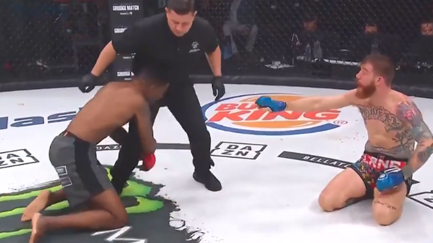 Bellator 232, Devin Powell vs Marcus Surin, Devin Powell, Marcus Surin, võ thuật, võ sĩ đánh trọng tài