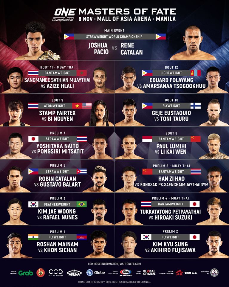 Trực tiếp ONE Championship, ONE Championship, Bi Nguyễn, Bi Nguyễn đấu nhà vô địch Thái Lan, Bi Nguyễn vs Stamp Fairtex, ONE: MASTER OF FATE