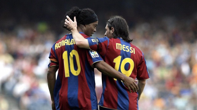 ronaldinho messi