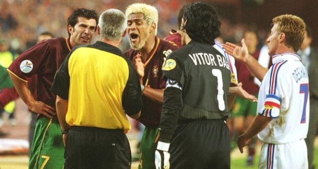  phản ứng trọng tài,long an, tp hcm, v-league, luis figo, trọng tài nguyễn trọng thư, penalty