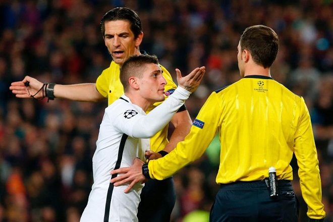 Cựu còi vàng Việt Nam, Barca,cup c1, Marco Verratti,barca vs psg, psg,champions league, chelsea,messi,neymar,suarez